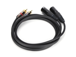 Cable De Micrófono Jorindo De 1,5 M Con Conectores Xlr Macho A Rca Dobles Para Sistemas De Audio Estéreo Hifi Y Cine En Casa (jd6052-1)