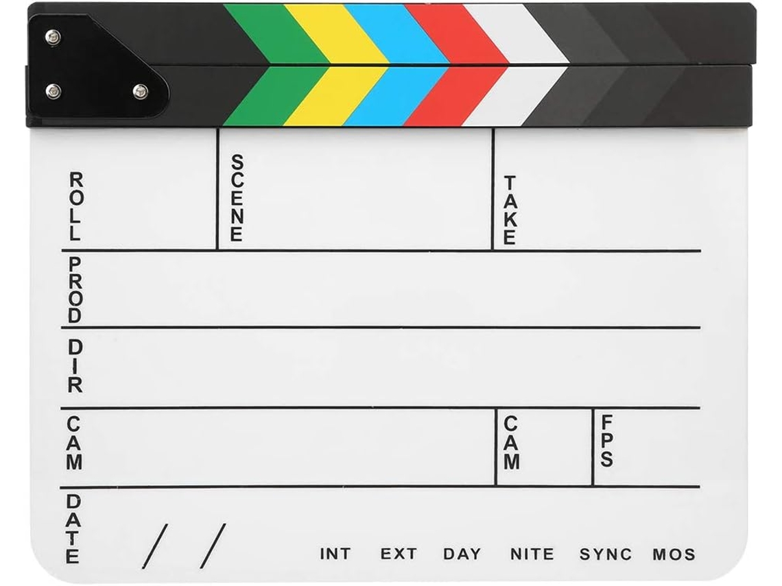 Claqueta Acrílica De 30x25 Cm Para Director De Cine.