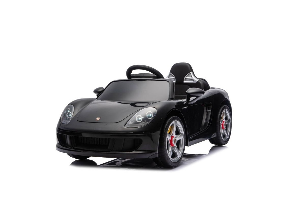 Coche Eléctrico Infantil Porsche Carrera Gt Lux De Chipolino Con Control Remoto Y Asiento De Cuero - Black