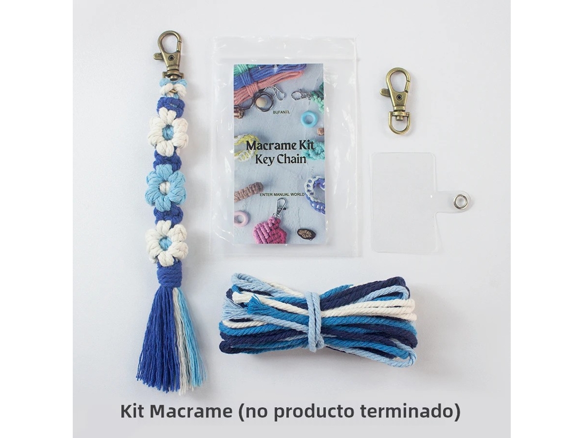 Handweaving Little Daisy Keychain Set, com Tutorial para Iniciantes, Diy Daisy Tassel Keychain Lanyard Pendant MDUG