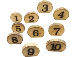 Juego De 10 Elegantes Portatarjetas De Madera Para Bodas Y Decoración De Banquetes.