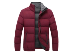 2026-abrigo Casual Outdoor Hombre Con Cuello Alto Relleno Caliente Solido Para Invierno Mystdiy