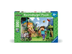 Rompecabezas de Minecraft Ravensburger de 100 piezas XXL 12004176 P25ravensburger