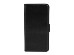 Capa De Couro Anti-impacto Com Slot Para Cartões Para Samsung S21 Fe Cor Preta