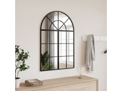 Espejo De Pared Arco De Hierro Negro 60x90 Cm