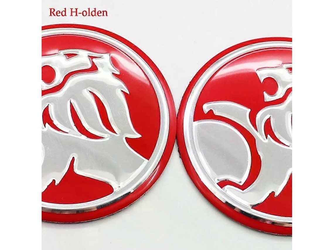 4pcs Tapa Central Rueda Logo Coche 56mm/60mm Abs Aluminio Badge Decoración Calcomanía De Rueda De 56mm Red H-olden