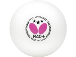 Pelota de Tenis de Mesa BUTTERFLY 3 Star R40+ 3 Units