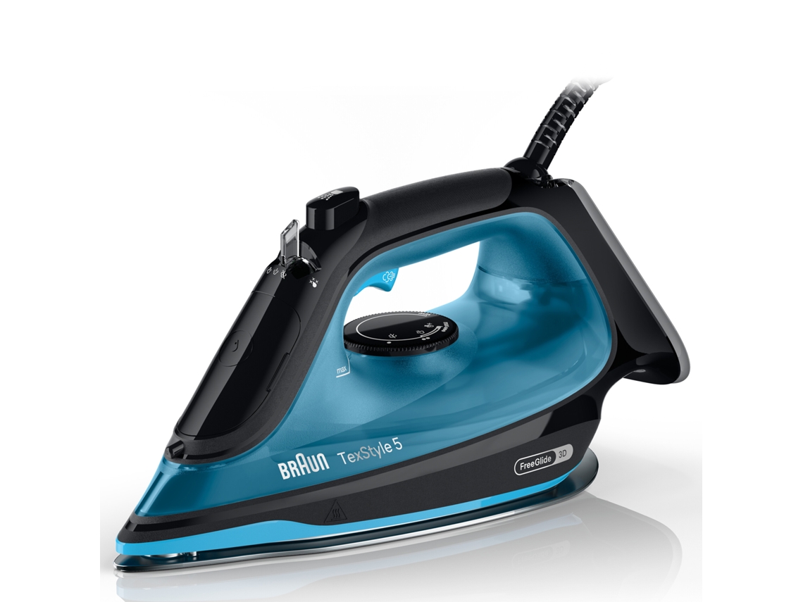 Plancha de Vapor BRAUN TEXSTYLE 5 SI5256BL (Chorro de vapor 210 g/min - Base Cerámica)