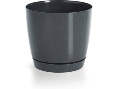 Maceta PROSPERPLAST Coubi Round P (Negro - 24 x 24 x 22 cm)