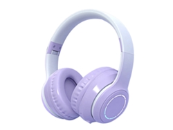 Fone De Ouvido Bluetooth Sem Fio Com Cancelamento De Ruído Bass Intenso Dobrável Gradiente Roxo Para Celular Laptop