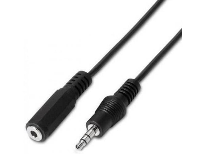 Cable de Audio AISEN (Jack 3.5mm - 3.5 m - Negro)