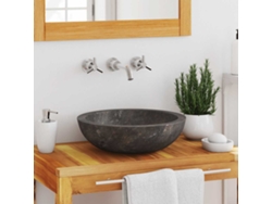 Lavabo Ø40x12 cm Mármol Gris DKD HOME DECOR