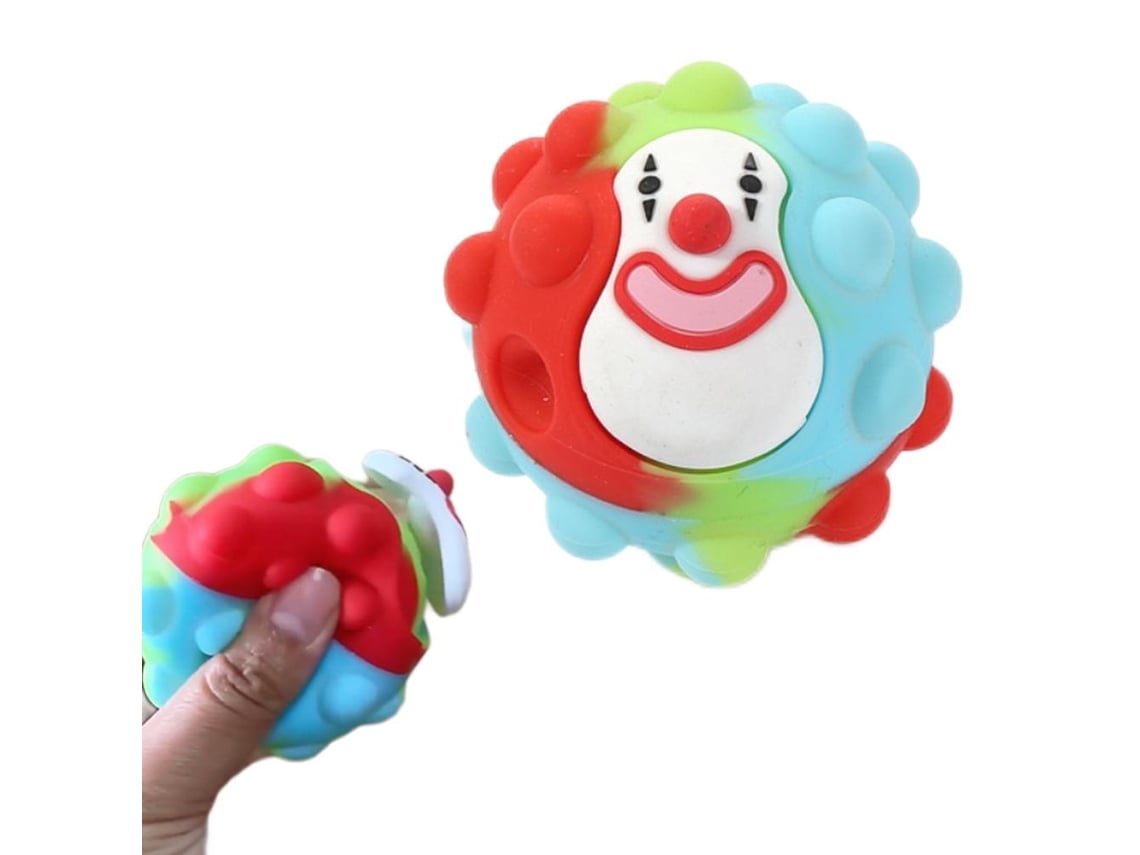 Rebe-pelota De Grip Payaso 3d Juguetes De Descompresión Silicona Juguetes Sensoriales Para Niños Y Adultos