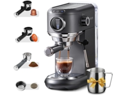 Cafetera De Cápsulas Cafelffe Mk-601f 4 En 1, 19 Bares, Compatible Con Cápsulas Ns/dg/ese/café Molido.