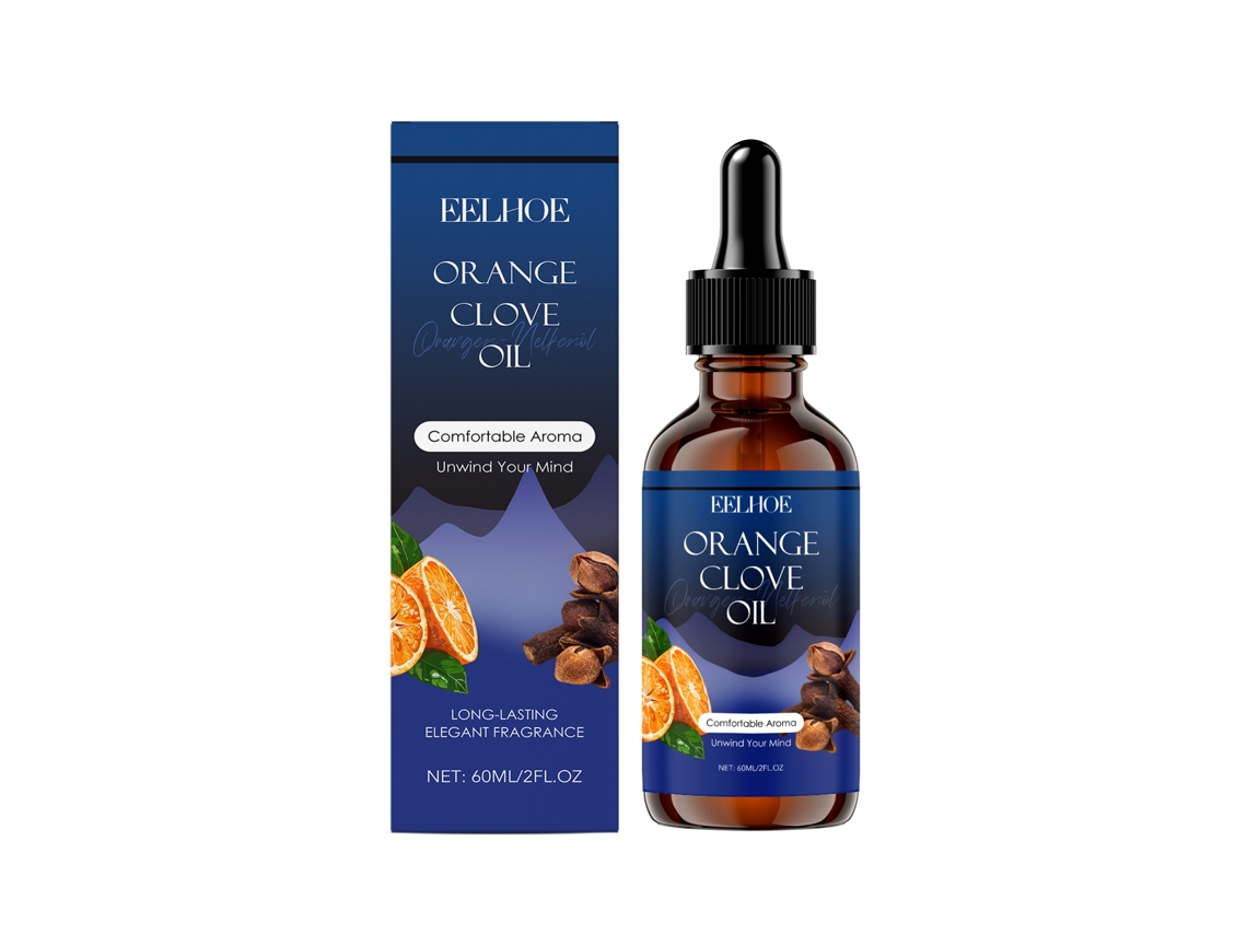 Aceite esencial de naranja y clavo: aromático y relajante.