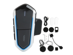 Fone De Ouvido Bluetooth 5.0 Para Capacete De Motocicleta À Prova D'água Botão Grande Ultra Fino