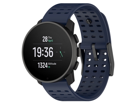 Pulseira de relógio de silicone para relógio esportivo Suunto Vertical/9 Peak/9 Peak Pro/5 Peak Azul oscuro