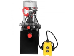 Bomba Hidráulica 12v De Doble Efecto 4 Qt (3,8 L) Para Remolques Basculantes, 3200 Psi, Depósito Metálico Tekmaquinas