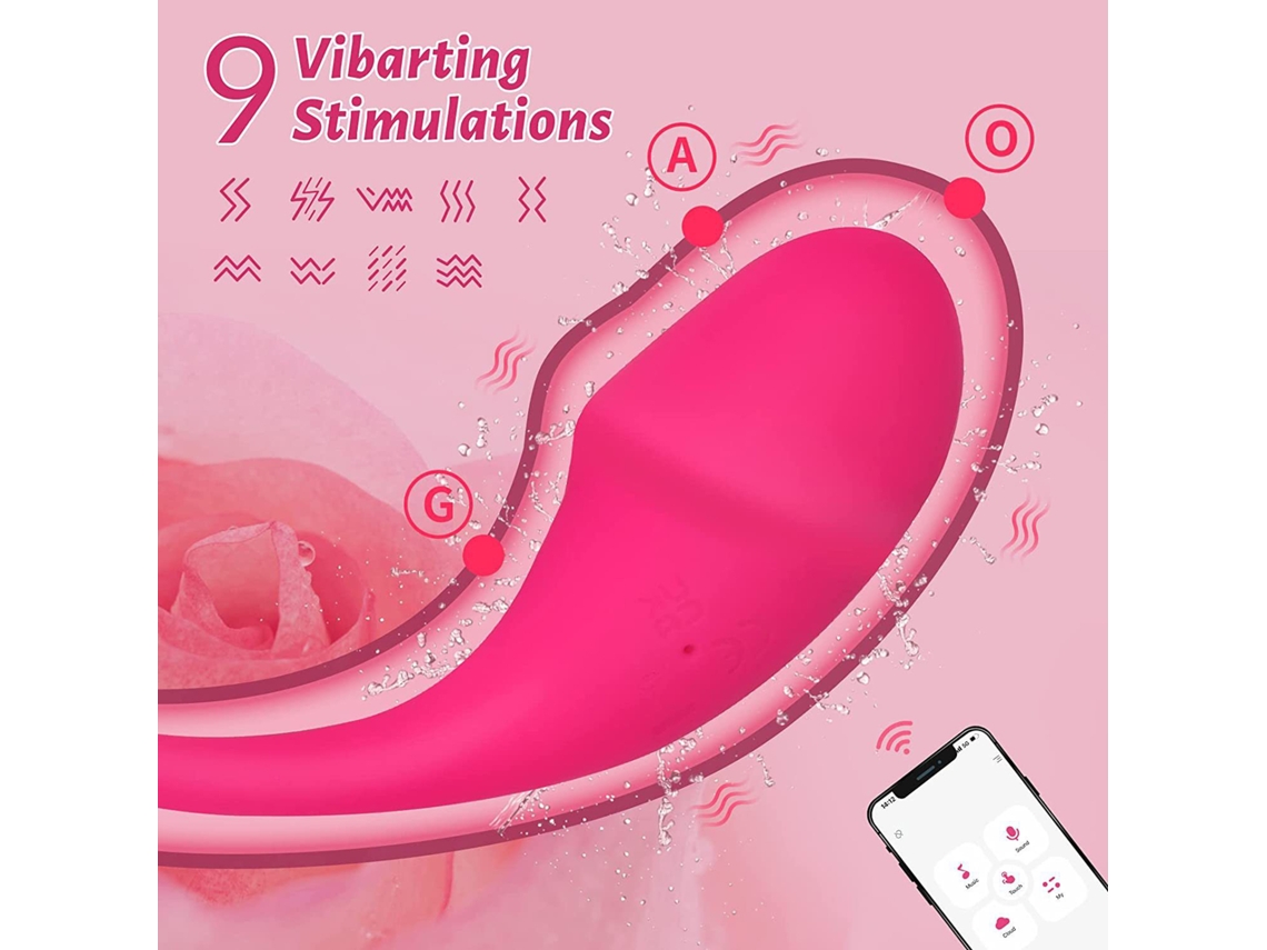 Huevo Vibrador Inalámbrico Control App G-spot 9 Frecuencias Juguete Sexual Mujer