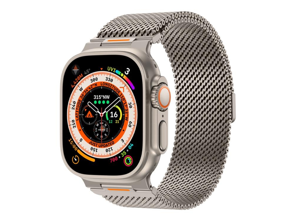 Correa para Apple Watch de 46/49/45/44 mm - Vitality Malla gruesa Milan Magnética