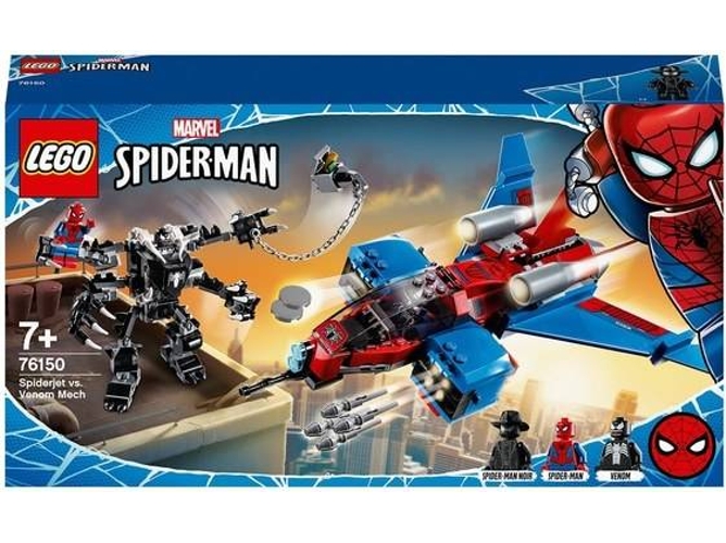 LEGO Super Heroes: Jet Aracnid contra la armadura robótica de Venom - 76150 (Edad Mínima: 7 - 371 Piezas)