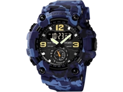 Reloj deportivo militar resistente al agua para hombre, cronómetro con alarma LED multifuncional