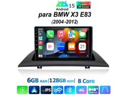 Gps Sistema Multimédia Android Para Bmw X3 E83 2004 2012 Android 15 4g Wifi 128gb 8 Núcleos