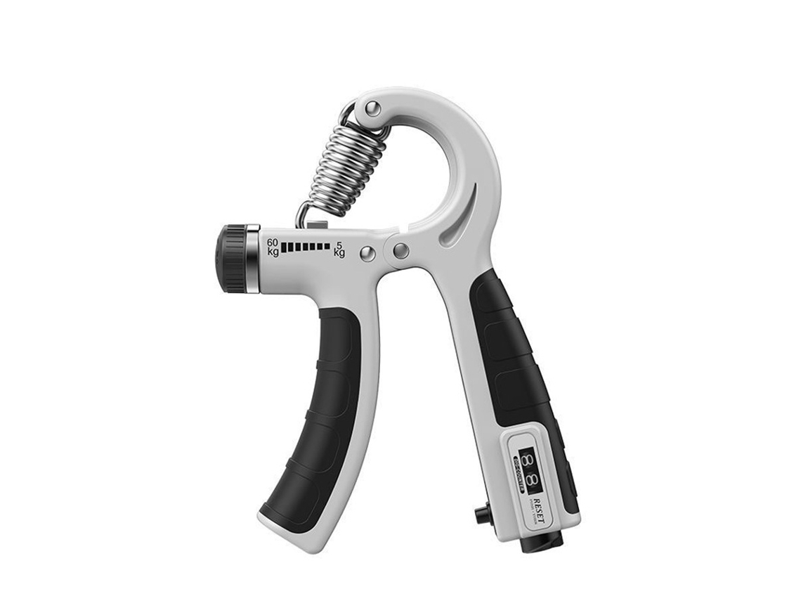 Fortalecedores de agarre Digitallab, pinza de mano ajustable de alta resistencia, ejercitador muscular de la mano (gris)