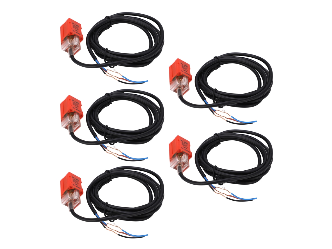5 Sensores De Proximidad Npn Normalmente Abiertos, 100 Hz, Ip65, Dc10-30v, 200 Ma