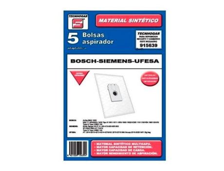 Bolsa Recambio Aspirador Tecnhogar 915639 5 Uds