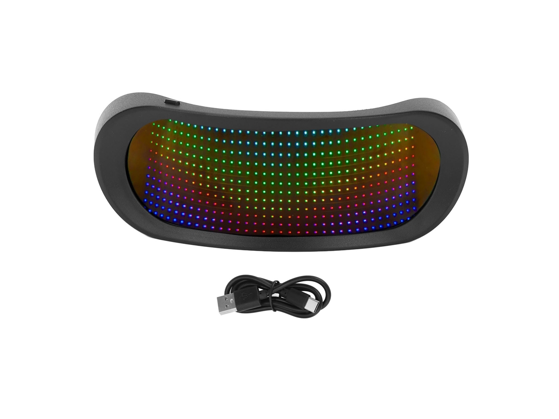 Gafas Led Iluminadas 4 Modos Sin Marco 12x36 Píxeles Control App Bt Color Total