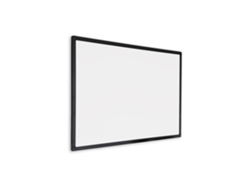 Pizarra blanca con marco negro - magnética - 60x90 cm