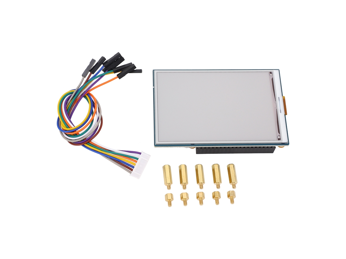 Pantalla De Tinta Electrónica 3.52 Pulgadas 360x240 Rojo Negro Blanco Para Raspi 5 4b 3b Zero W 2w Pico