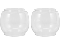 Cristal Para Lámpara De Aceite Vintage, Juego De 2 Piezas, Tapa, Protección Contra El Viento, Uso