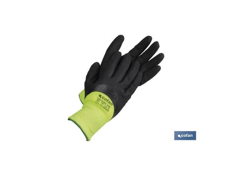 Guante impreg. nitrilo espuma protecc. frio t-10 caja 12 unid.