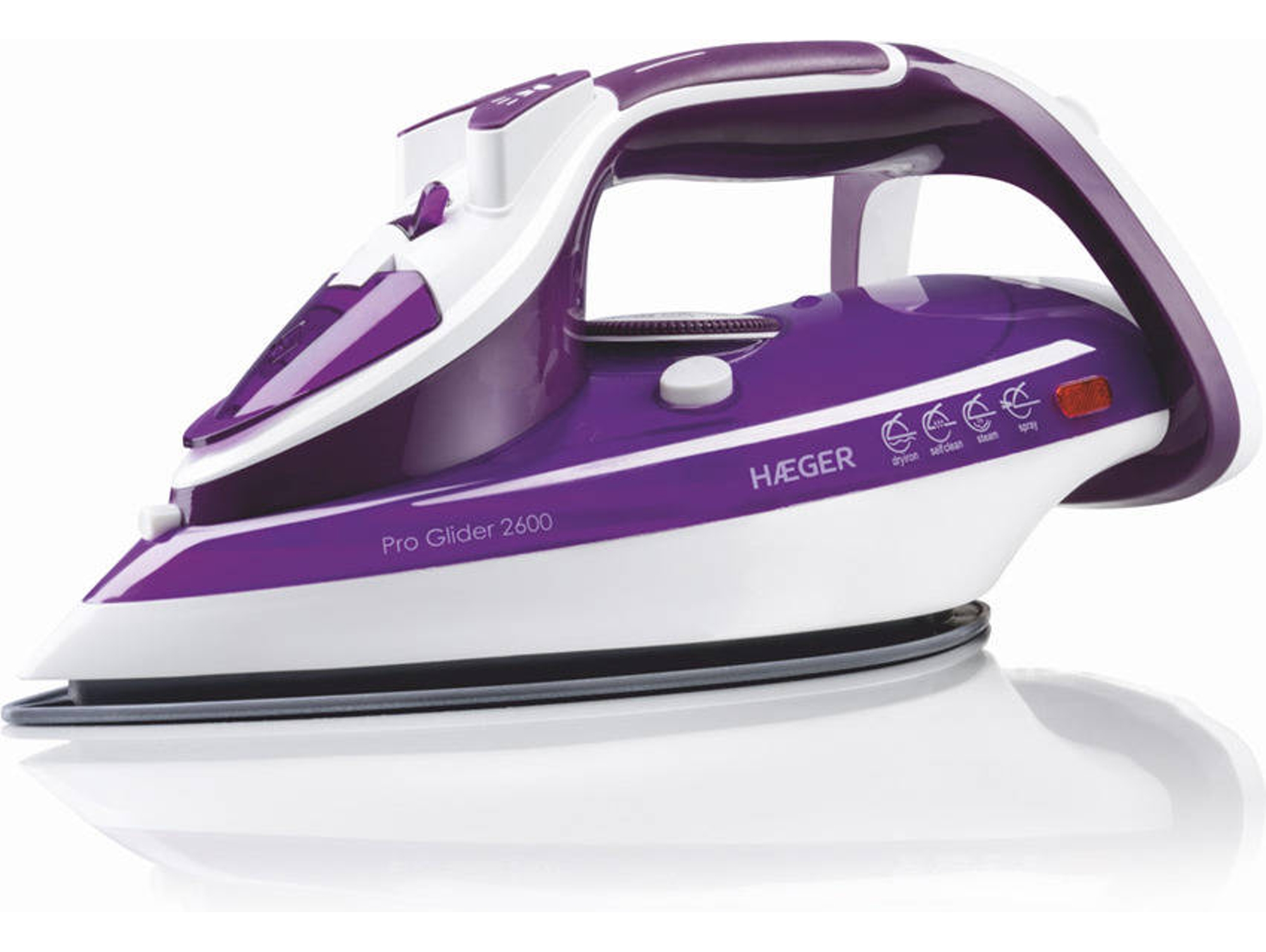 Plancha  de Vapor Vertical HAEGER Pro Glider (Jato de Vapor 70 g/min - Base Cerámica)