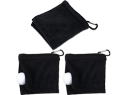 Rebe-toalla De Golf 5.5x5.5 Pulgadas Húmeda Y Seca Con Clip Para Pelota Y Palos De Golf