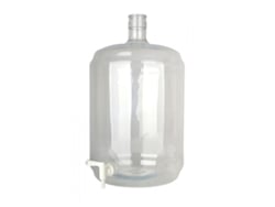 Botella de fermentación, botella de vidrio PET 23 litros con grifo 5/16-7/16 ICH-ZAPFE