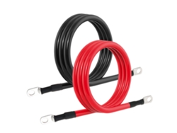 KOFIHETY Cable de Batería 4 AWG 4AWG de Cobre Puro con Terminales 3/8 Pulgadas para Inversores de Energía