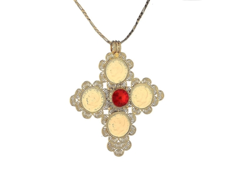 Collar colgante de monedas de moneda etíope Mujeres de oro en color africano joyería de cadena etíope