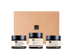 Exfoliante facial con árbol de té, humectante corporal y humectante de día y noche con lavanda y vitamina C Dr Botanicals