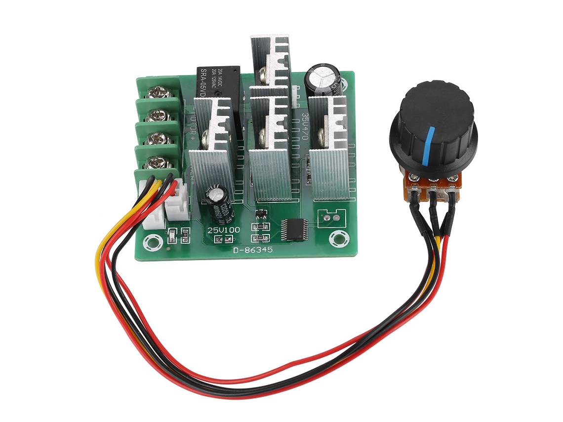 Controlador de velocidad PWM 2026dz para motor de CC, regulador ajustable de 6V-30V y 10A