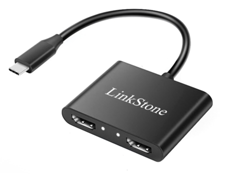 Adaptador LINKSTONE C318F 4In1 Tipo-C a Pd 2Hdmi Usb3.0 Tipo-C para Huawei Mate40/P50 S20