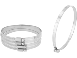 Abrazadera Para Manguera Tipo Alemán De Acero Inoxidable 304 Con Diámetro De 105 Mm A 127 5 Unida...