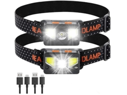 Linterna frontal, Chronos Lantern-0023 Linterna frontal LED recargable COB superbrillante de 1000 lúmenes (negro) YIZHOOD