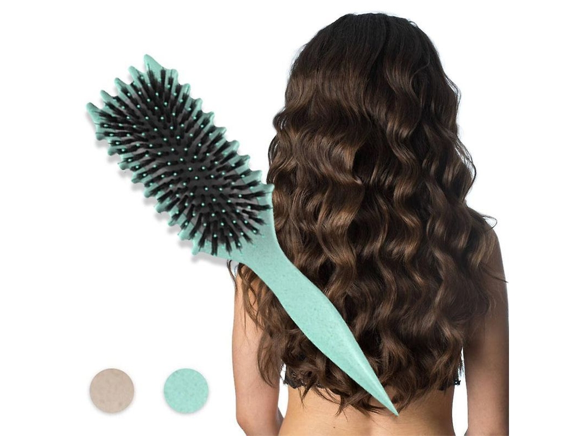 Peine Para Cabello Rizado - Peine Bounce Curl Con Cerdas De Jabalí Para Desenredar Y Peinar.