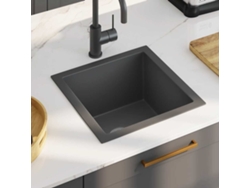 Lavavajillas de cocina DKD HOME DECOR de acero inoxidable negro hecho a mano