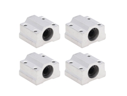 4pcs Bloco de Deslizamento com Rolamento Linear Scs8uu 8mm Aço Alumínio 12x10x3cm | S/MARCA