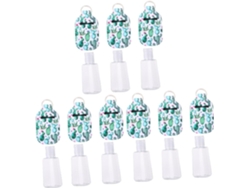 9 Juegos De Botellas Con Llavero Con Estampado De Cactus, Botellas Recargables Para Loción Y Más.