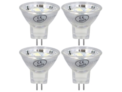 Bj-4 Peças De Lâmpada Led Mr11 3w 300lm 9 Pérolas Base De Pino Duplo Para Lâmpada De Paisagem Luz Branca Fria
